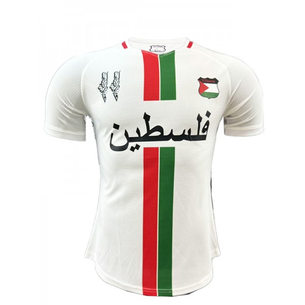 Palestine maillot domicile uniforme de football blanc premier kit de football pour hommes hauts chemise de sport 2024-2025